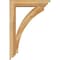 Ekena Millwork Thorton Traditional Rough Sawn Bracket w/ Offset Brace, Western Red Cedar, 6"W x 26"D x 38"H BKT0604X26X38THR01RWR - alternate 3